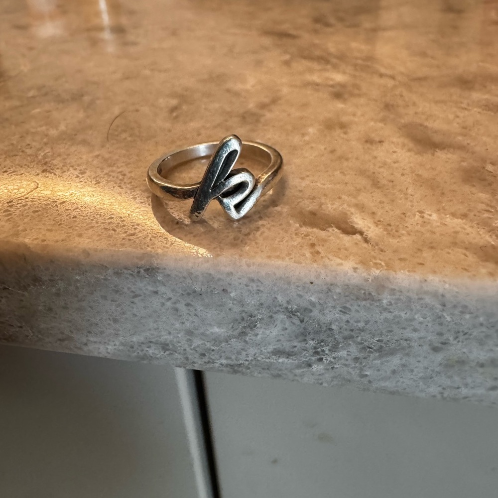 James Avery “k” ring size 7.5